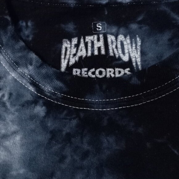 Death Row Records T-Shirt Small (S) Black & Blue Tie Dye Hooded Electric… - Picture 7 of 15